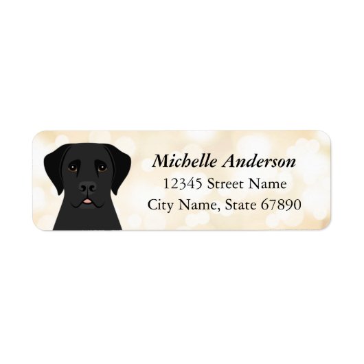 Labrador Retriever Return Address Labels (Voorkant)