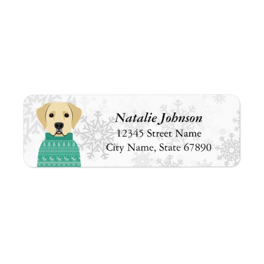 Labrador Retriever Return Address Labels (Voorkant)