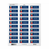 Labrador Retriever Return Address Labels (Full Sheet)