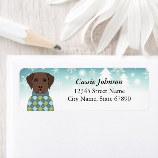 Labrador Retriever Return Address Labels (Insitu)