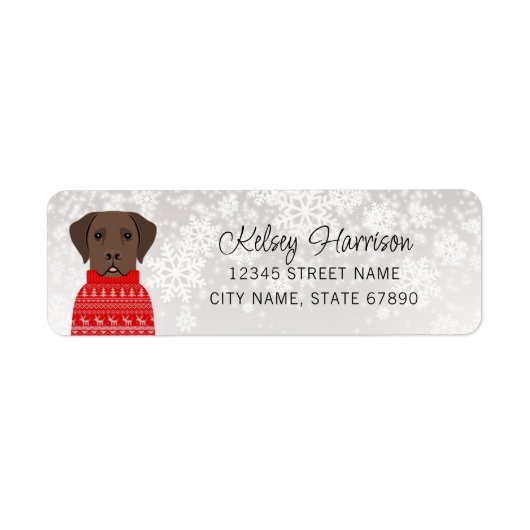 Labrador Retriever Return Address Labels (Voorkant)