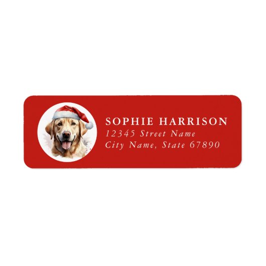 Labrador Retriever Return Address Labels (Voorkant)