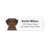 Labrador Retriever Return Address Labels (Voorkant)