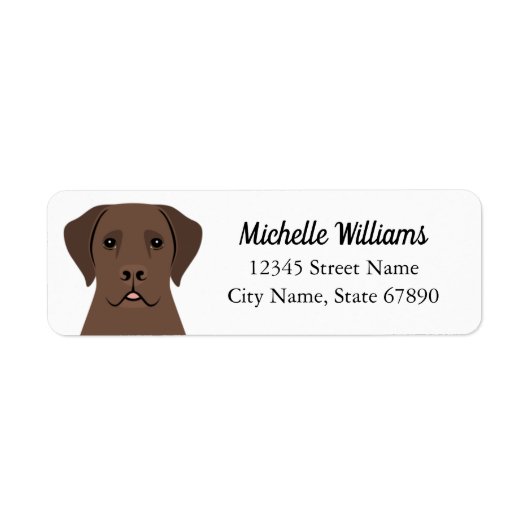 Labrador Retriever Return Address Labels (Voorkant)