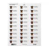 Labrador Retriever Return Address Labels (Full Sheet)