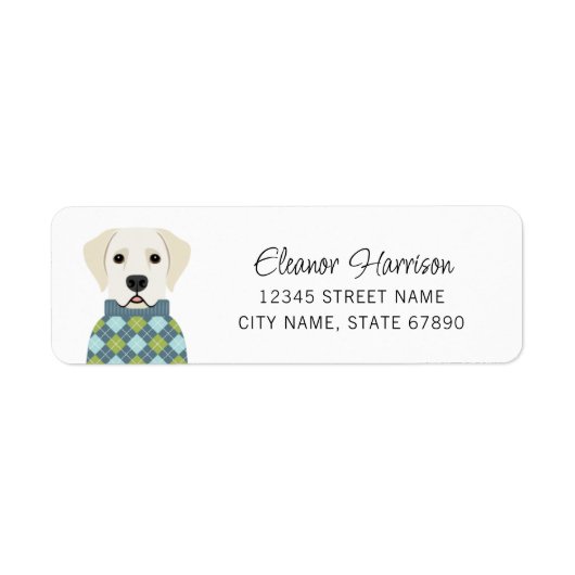 Labrador Retriever Return Address Labels (Voorkant)