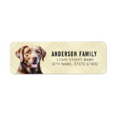 Labrador Retriever Return Address Labels (Voorkant)