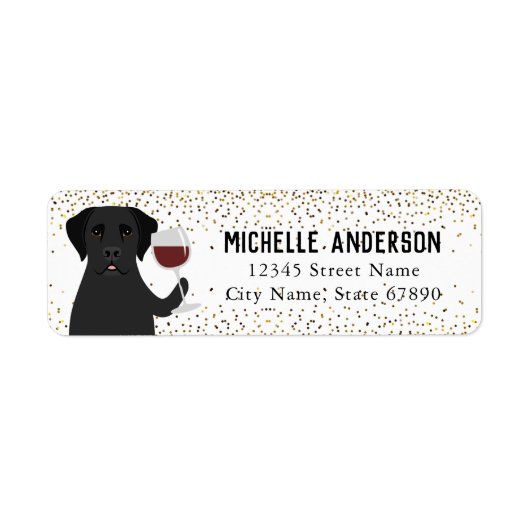 Labrador Retriever Return Address Labels (Voorkant)