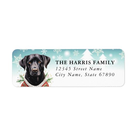 Labrador Retriever Return Address Labels (Voorkant)