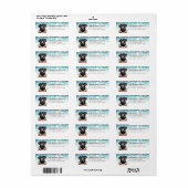 Labrador Retriever Return Address Labels (Full Sheet)