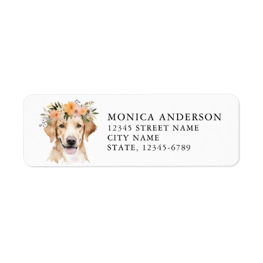 Labrador Retriever Return Address Labels (Voorkant)