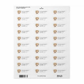 Labrador Retriever Return Address Labels (Full Sheet)