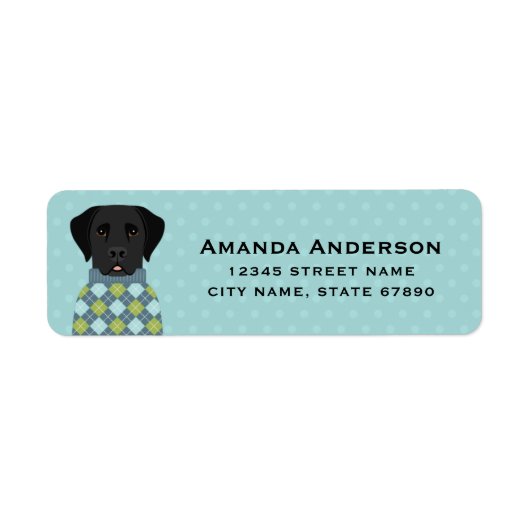 Labrador Retriever Return Address Labels (Voorkant)