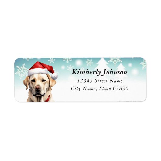 Labrador Retriever Return Address Labels (Voorkant)