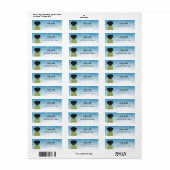 Labrador Retriever Return Address Labels (Full Sheet)