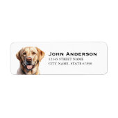 Labrador Retriever Return Address Labels (Voorkant)
