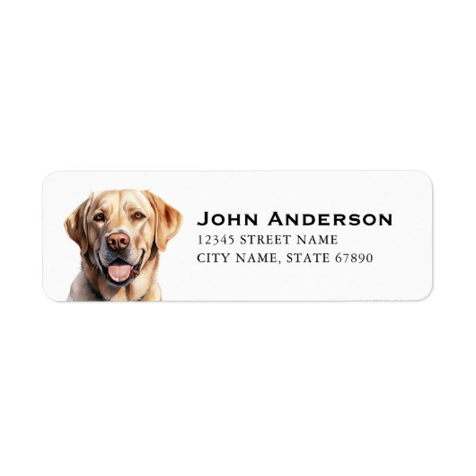 Labrador Retriever Return Address Labels (Voorkant)