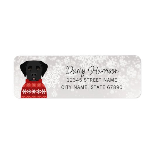 Labrador Retriever Return Address Labels (Voorkant)