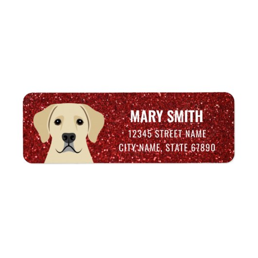 Labrador Retriever Return Address Labels (Voorkant)