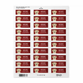 Labrador Retriever Return Address Labels (Full Sheet)