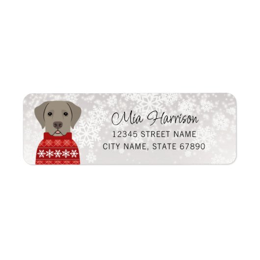 Labrador Retriever Return Address Labels (Voorkant)