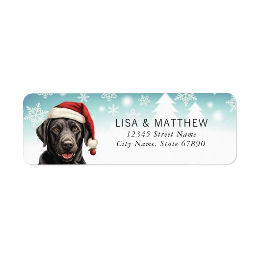 Labrador Retriever Return Address Labels (Voorkant)