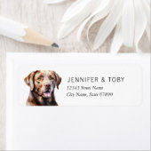 Labrador Retriever Return Address Labels (Insitu)
