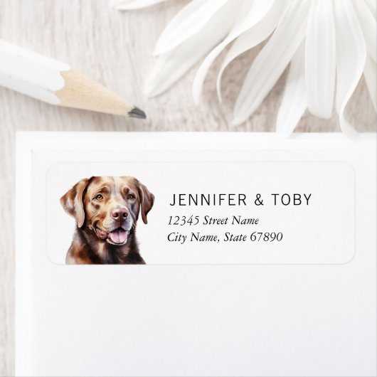 Labrador Retriever Return Address Labels (Insitu)