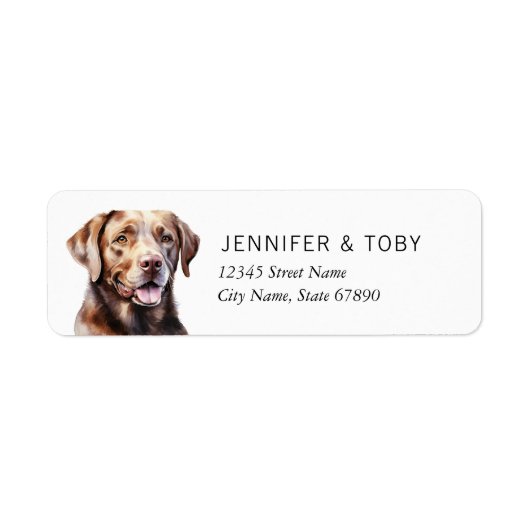 Labrador Retriever Return Address Labels (Voorkant)