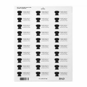 Labrador Retriever Return Address Labels (Full Sheet)