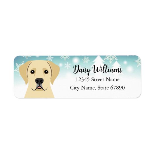 Labrador Retriever Return Address Labels (Voorkant)