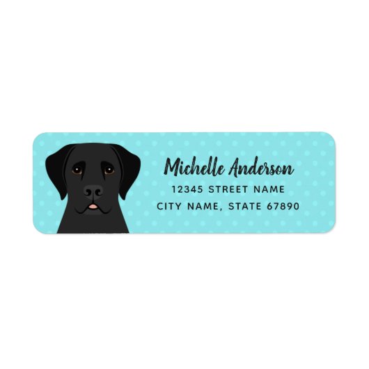 Labrador Retriever Return Address Labels (Voorkant)