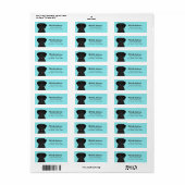 Labrador Retriever Return Address Labels (Full Sheet)