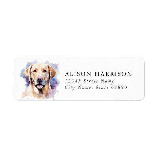 Labrador Retriever Return Address Labels (Voorkant)