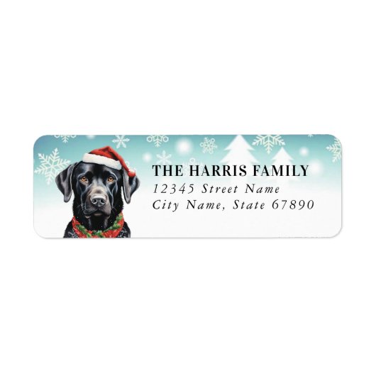Labrador Retriever Return Address Labels (Voorkant)
