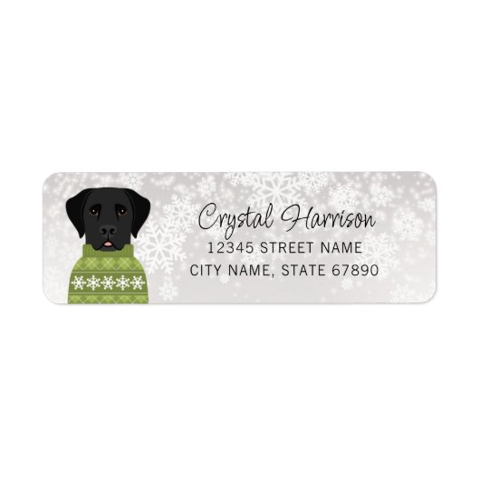 Labrador Retriever Return Address Labels (Voorkant)