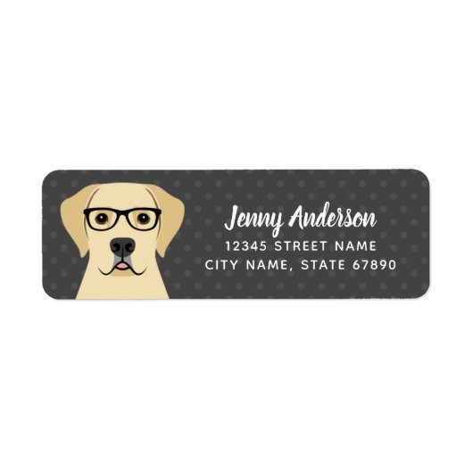 Labrador Retriever Return Address Labels (Voorkant)