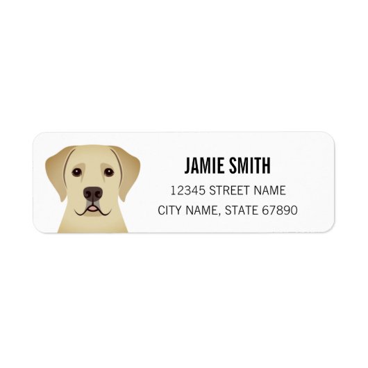 Labrador Retriever Return Address Labels (Voorkant)