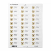 Labrador Retriever Return Address Labels (Full Sheet)