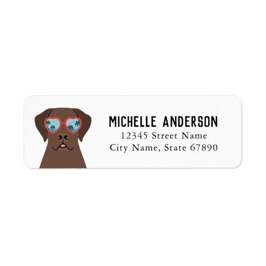 Labrador Retriever Return Address Labels (Voorkant)