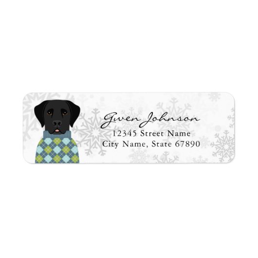 Labrador Retriever Return Address Labels (Voorkant)