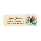 Labrador Retriever Return-adreslabel Etiket (Voorkant)