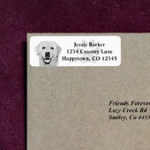 Labrador Retriever Return-adreslabel Etiket