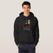 Labrador Retriever Ride Red Truck Hoodie (Voorkant volledig)