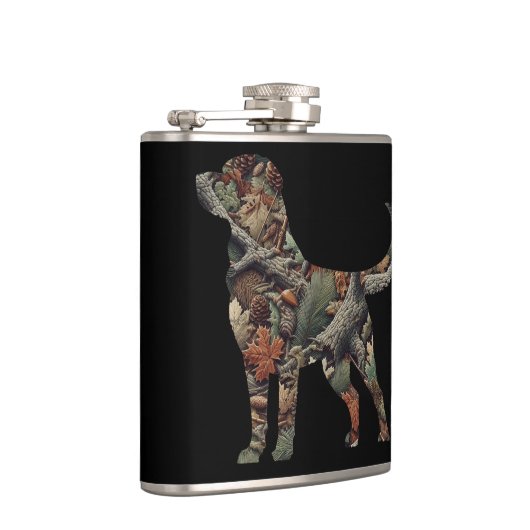 Labrador Retriever Roestvrije kolf, Camo kolf Heupfles (Rechts)