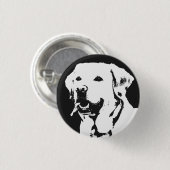 Labrador Retriever Ronde Button 3,2 Cm (Voorkant /achterkant)