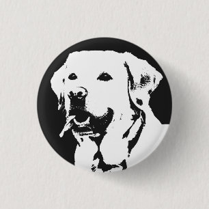 Labrador Retriever Ronde Button 3,2 Cm
