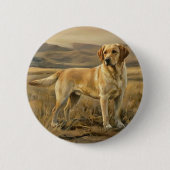 Labrador Retriever Ronde Button 5,7 Cm (Voorkant)