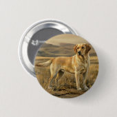 Labrador Retriever Ronde Button 5,7 Cm (Voorkant /achterkant)