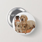 Labrador Retriever Ronde Button 5,7 Cm (Voorkant /achterkant)